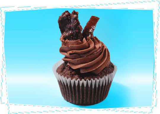 Double Chocolate with Chocolate Covered Bacon Cupcake